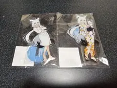 ホロライブ 極楽湯 白上フブキ アクリルスタンド 2点セット