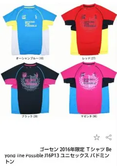 ゴーセン 2016年限定Ｔシャツ Beyond The Possible