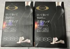 ライザップ （GUNZE）はいて歩いてカロリー消費アップ 着圧レギンス ｘ２