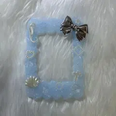 ホイップデコ　硬質ケースデコ　水色