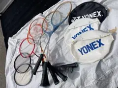 昭和レトロ】 YONEX ヨネックス 木製 バドミントンラケット 2本セット