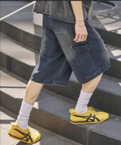 ワイドハーフパンツ Lサイズ メンズ ストリートのサムネイル