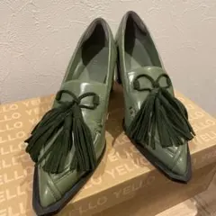 【ななさん専用】YELLO PLATFORM LOAFER 厚底ローファー あしながおじさん 厚底ローファー チャンキーヒール 本革 レザー