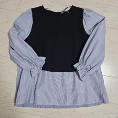 ZARA ネイビー ストライプ チュニック M