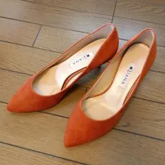 DIANA パンプス 未使用 展示品 スエード オレンジ ダイアナ