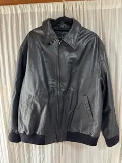 nicole miller ブラック レザー ジャケット XL