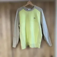 Lacoste イエロー グレー ニット
