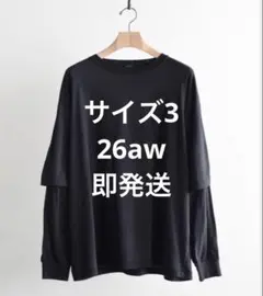 【サイズ3 即発送】 COMOLI THINコットン レイヤードTシャツのサムネイル
