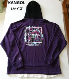 KANGOL カンゴール　パーカー（パープル）　Lサイズ