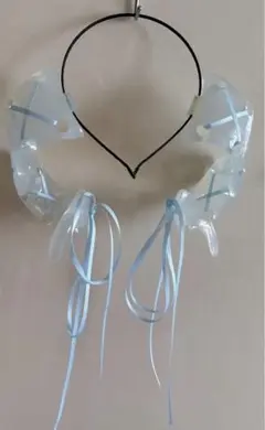 ⭐︎新品未使用⭐︎リリコラム ツノカチュ 天使の羽カチューシャタイプ（透明） ⭐︎新品未使用⭐︎リリコラム ツノカチュ 天使の羽カチューシャタイプ