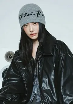 Matin Kim ニット帽　グレー