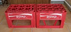 Coca-Cola 1Lボトル用 プラスチックケース 12本収納2個セットのサムネイル