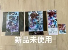 鬼滅の刃 刀鍛冶の里編 クリアスタンド 前売券風カード ステッカー 4点セット