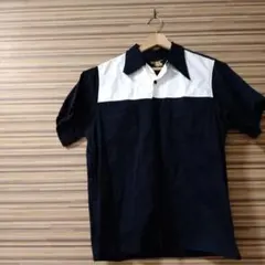 【ロカビリー】ORANGE CRUSH 半袖シャツ 　ブラック/ホワイト