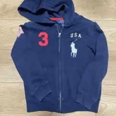 Polo Ralph Lauren USAパーカー 5（120）ネイビー
