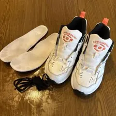 New Balance 608 スニーカー ホワイト/オレンジ