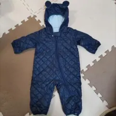 UNIQLO ジャンプスーツ　くまみみ　フリースカバーオール　紺色