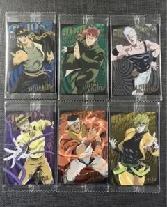 ジョジョの奇妙な冒険　第3部　ウエハース　メタリックプラカード　6枚セット　1