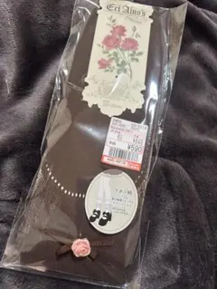 しまむら　愛野えり　マノンローズ　ソックス中茶