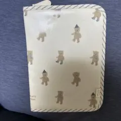 ジェラートピケ　母子手帳ケース クマ柄