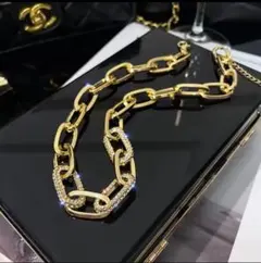 リンクチェーンネックレス ゴールド シルバー