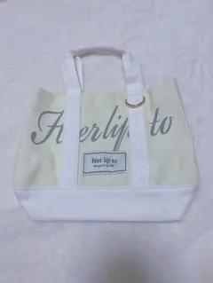 ルミネ herlipto Canvas Mini Tote トート イエロー - メルカリ