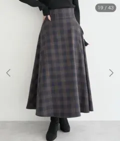 【earth music & ecology 】バックレースアップスカート