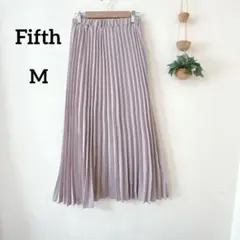フィフス 薄紫 プリーツスカート ロングスカート M フェミニン 大人女子
