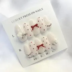 フレンチガーリー ハート ワンホン バラ y2k リボン量産型 韓国ネイル