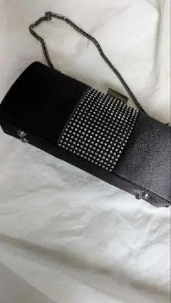 ストーンブラック クラッチバッグ