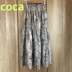 【COCA】サテンパイソンスカート　short Sサイズのサムネイル