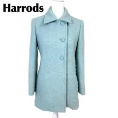 Harrods ハロッズ ウールショートコート 日本製 2 パステルブルーのサムネイル