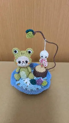 あみぐるみ カエル 着ぐるみ くま てるてる坊主 ハンドメイド