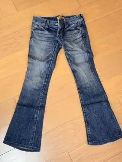 moussy ブーツカットデニム ダークブルー