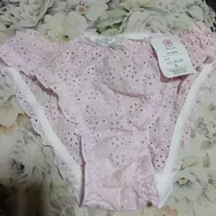 ピンク 花刺繍ショーツ Ｌサイズ新品