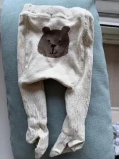 GAPベビータイツ くまさん グレー　0-12ヶ月