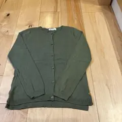 H&M オリーブグリーン カーディガン　140