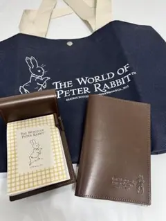 【非売品・新品】ピーターラビット　天然牛革パスポートケース&メモパッド　バッグ