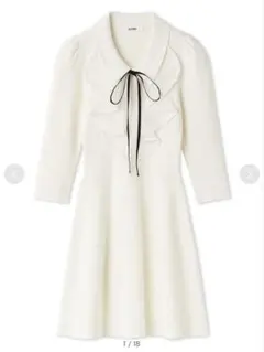 snidel ラッフルミニニットワンピース