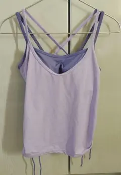 【新品未着用】ユニクロ　ドライ　ブラトップ　キャミソール　紫　パープル　L