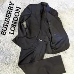 【美品】バーバリー ロンドン スーツ セットアップ ネイビー ストライプ 2釦