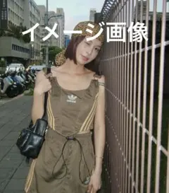 adidas リメイク　古着　ベスト　ベージュ　トップス　再構築