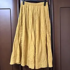 HEART MARKET ☆ インドコットン　ロング　フレアスカート　黄色のサムネイル