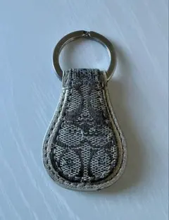 【COACH】コーチ シグネチャー柄 キーホルダー キーリング ブラウン系