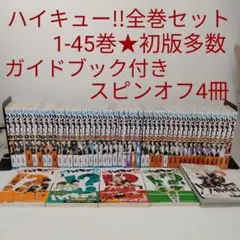 【ガイドブック★スピンオフ4冊★初版多数】ハイキュー!! 1〜45巻★全巻セット