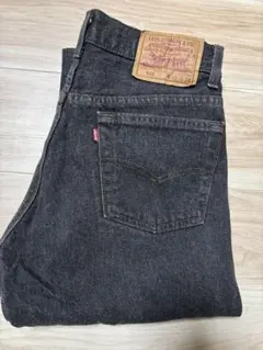 Levi's 501 USA製先染めブラックデニム