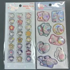 【正規品】シナモロール　ウォーターシール　おはじきふうシール　サンリオ