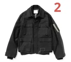 【美品】sacaiブラック ミリタリージャケット 4ポケット 2025年最新】sacai メンズ ミリタリージャケットの人気アイテム - メルカリ