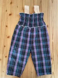 tete a tete チェックサロペット