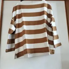 【無印良品】ドロップショルダー七分袖Tシャツ(太番手天竺編み)　レディースM〜L